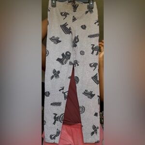 Gray Patterned Leggings